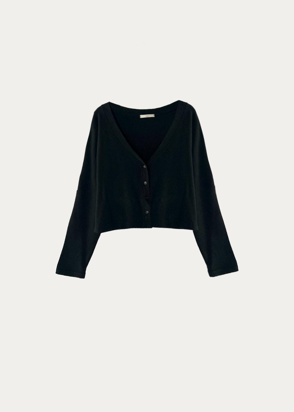 f/w com cardigan / black