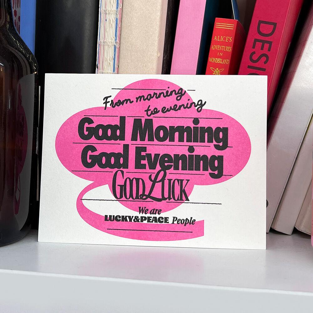 Lucky pink 리소 엽서