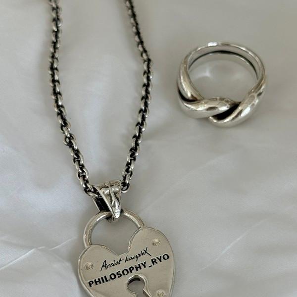 LONDON HEART SILVER NECKLACE (SILVER 925)