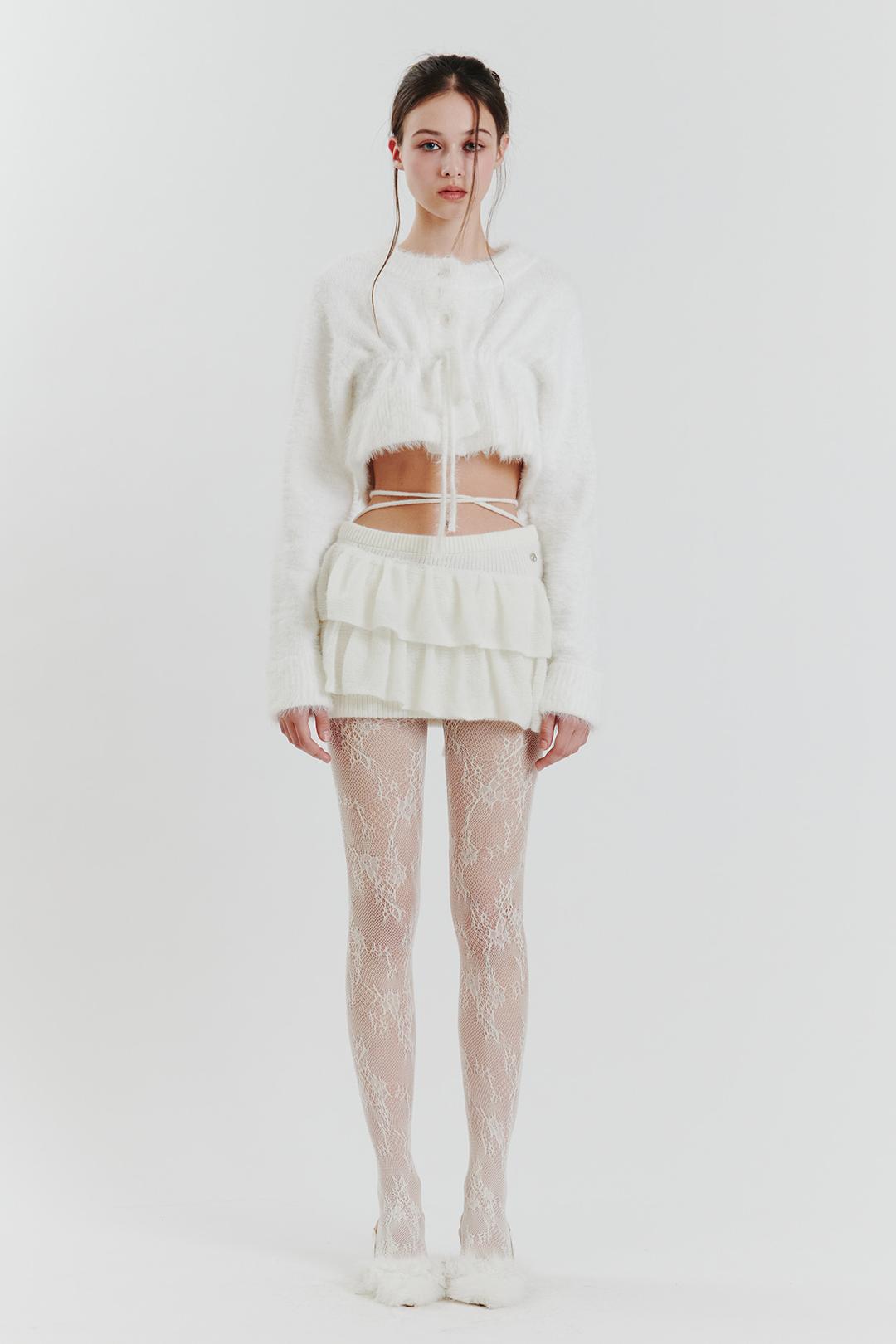 [11/25~] ANGELA KNIT CARDIGAN white