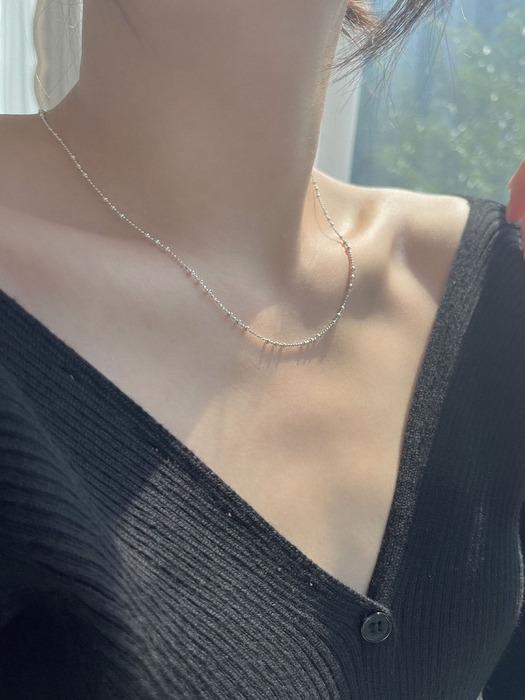 silver925 ball chain necklace (2color)