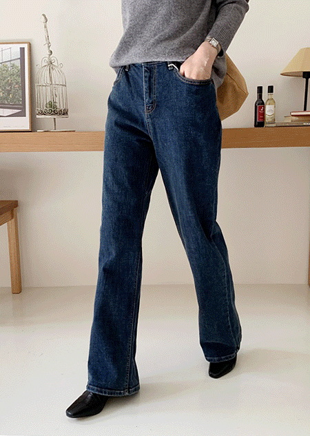 소프트 링슬럽 기모 데님 (2 color)