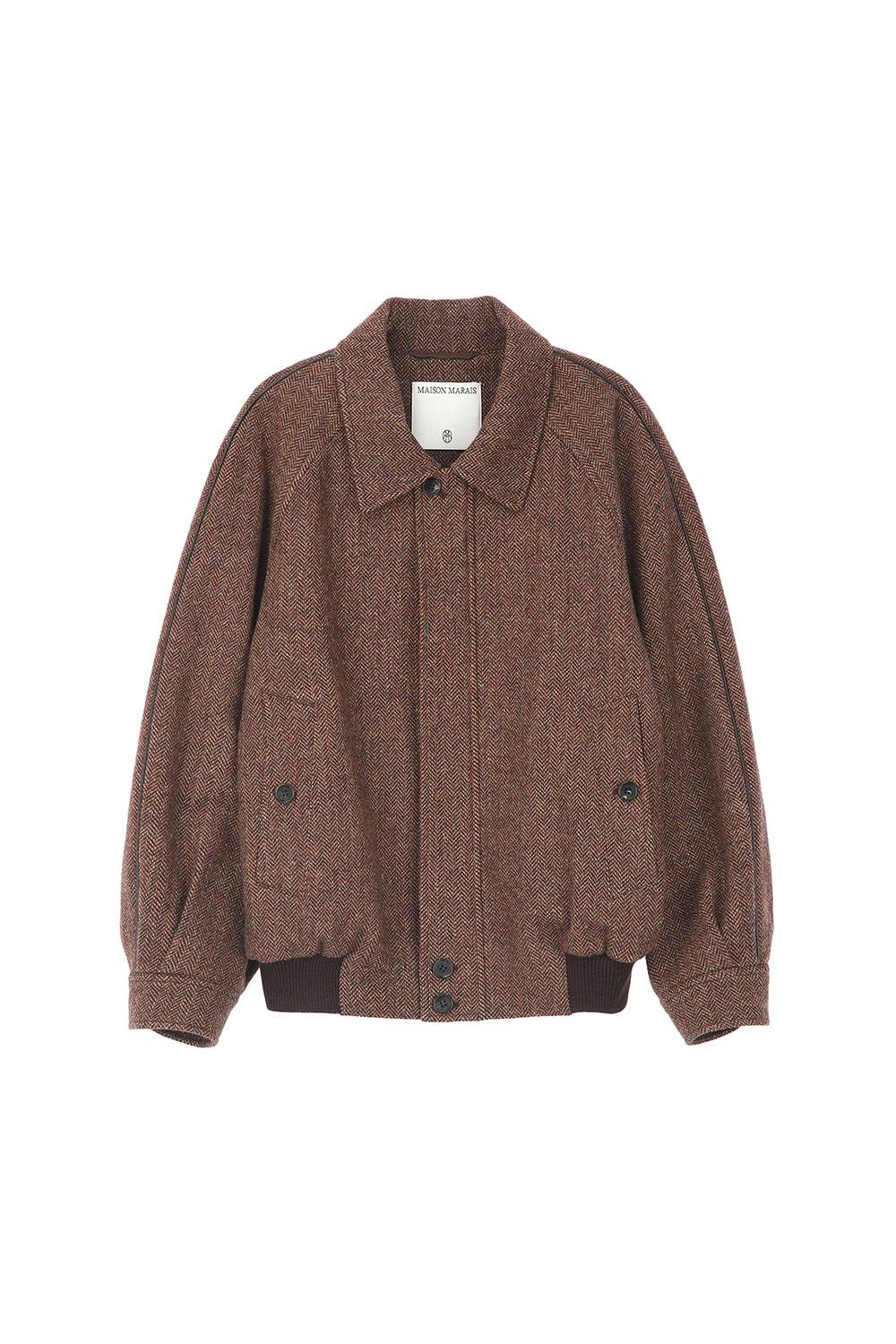 Blouson Jacket, Herringbone