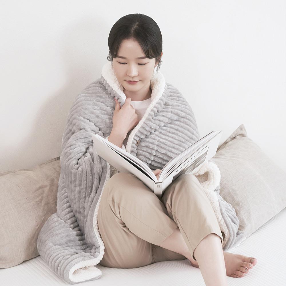 프로젝트슬립 양털 담요 겨울 극세사 무릎 블랭킷 캠핑 차박 집순이