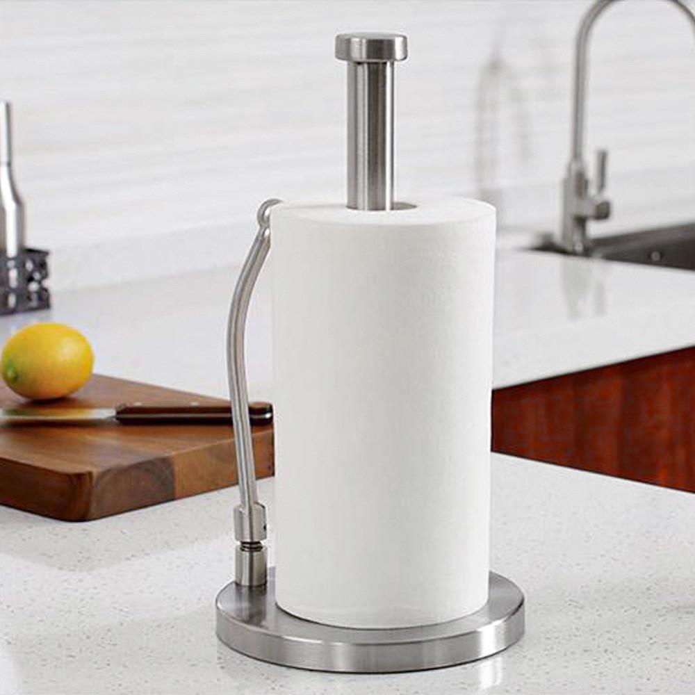 한손으로뜯는 고급 스텐 키친타올걸이 주방 키친 타올 홀더 타월 거치대