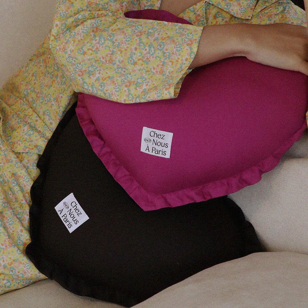 시그니처 솔리드 하트 쿠션  (Pink / Purple)