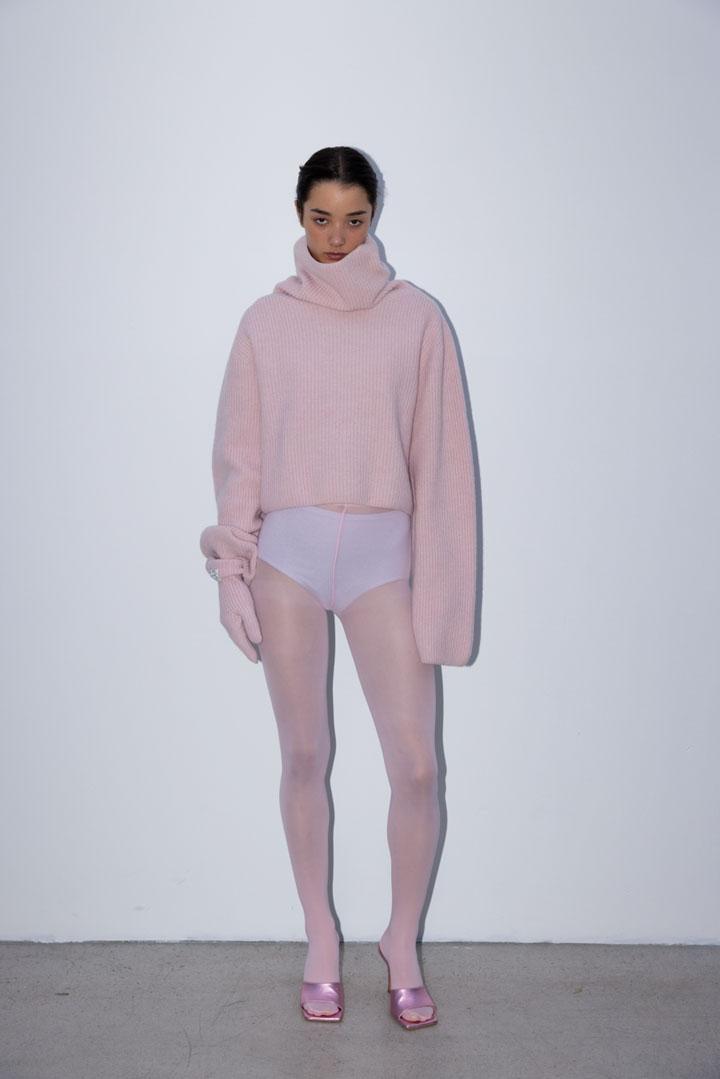(SUSUMU)  KIM CASHMERE-BLEND SWEATER  | cotton candy