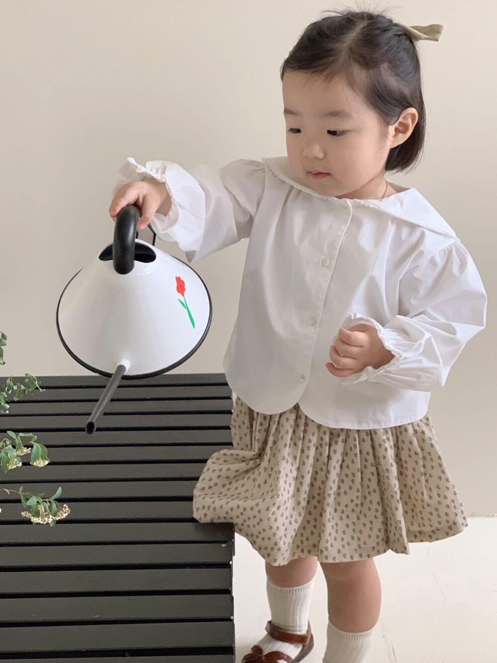 레이스 세일러 블라우스