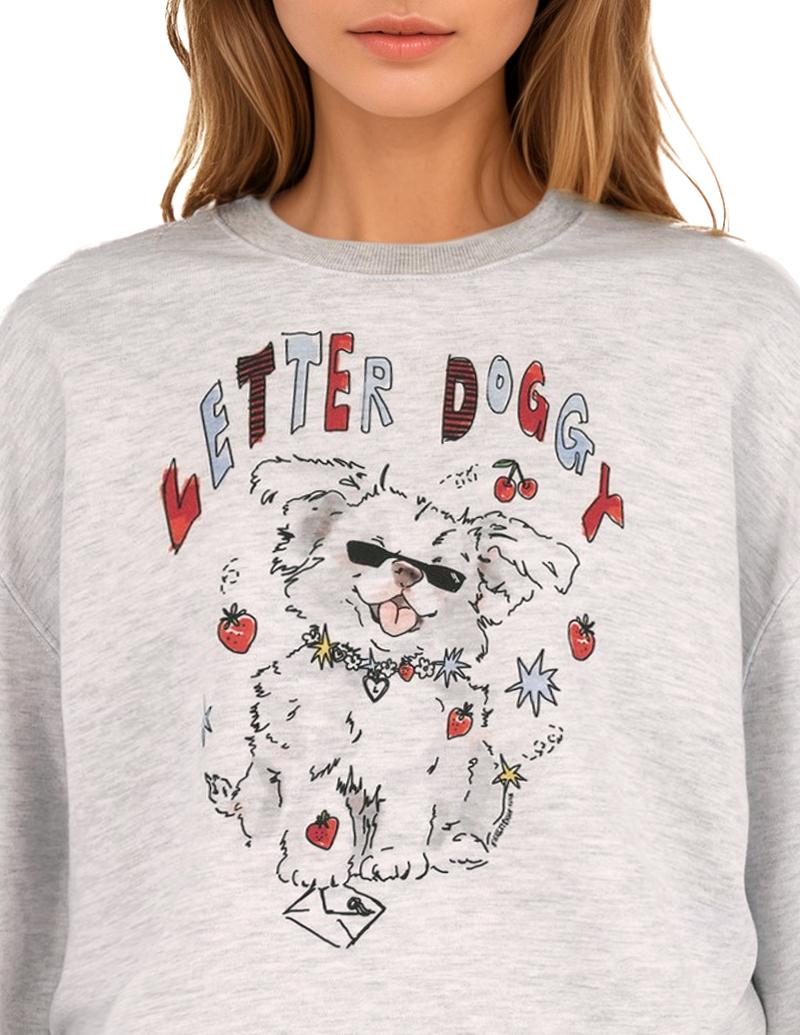 Letter-doggy Sweatshirt