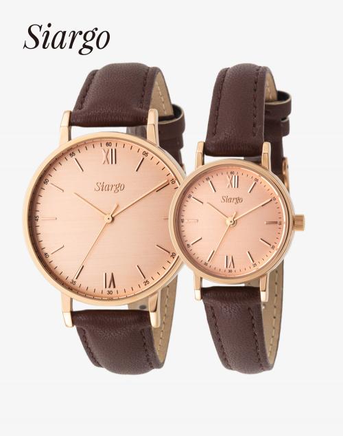 SG-005CP-RBR 메이스컬렉션 커플 가죽 손목 시계
