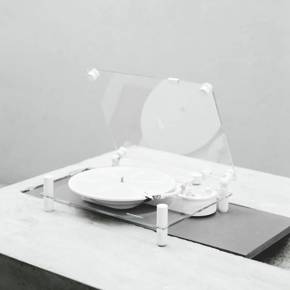 Transparent Turntable 트랜스페어런트 투명한 턴테이블 화이트