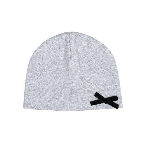 Angora Ribbon Beanie -[GREY]