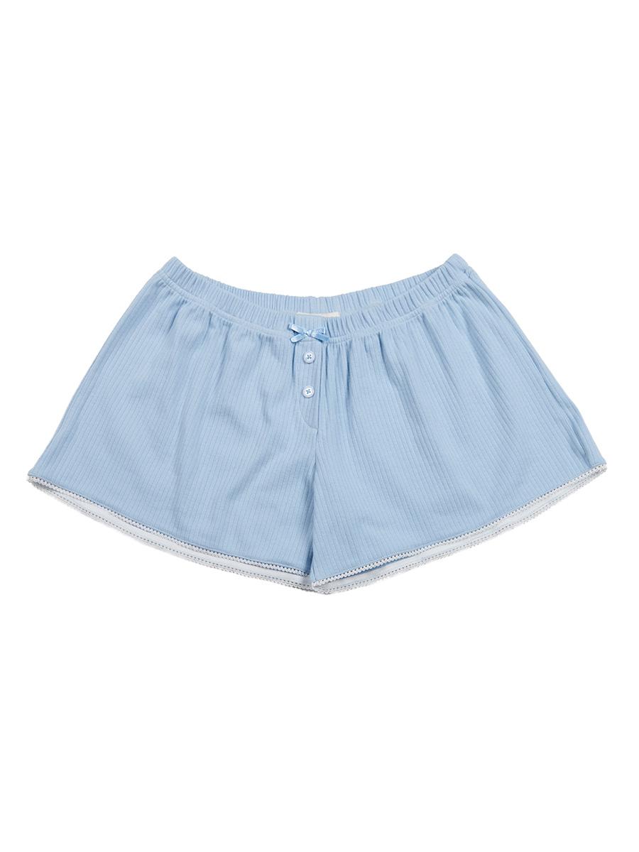 ribbon shorts (blue)