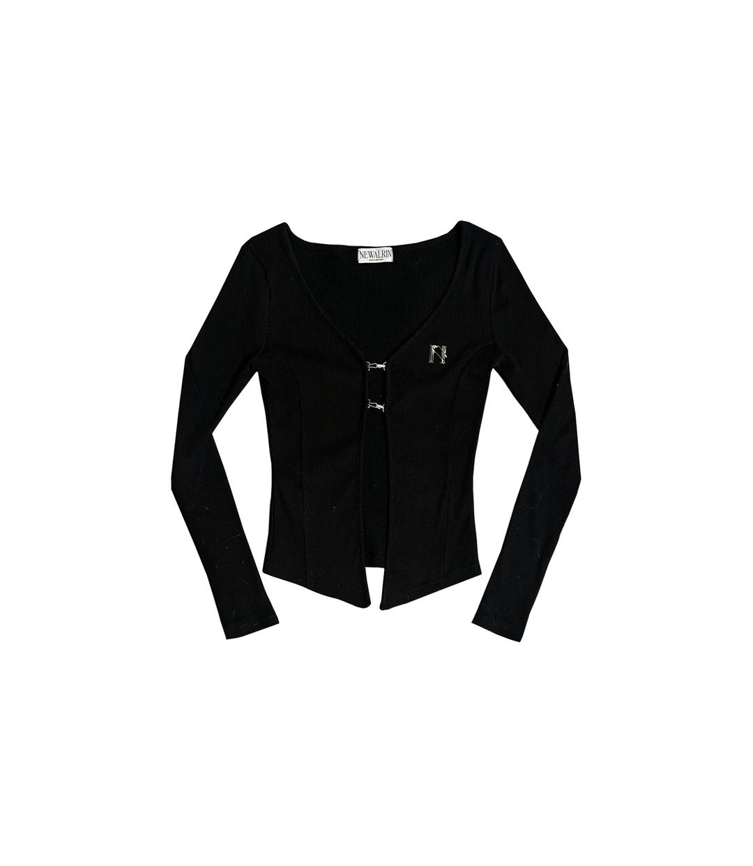 NEWALRIN emblem Line hook cardigan