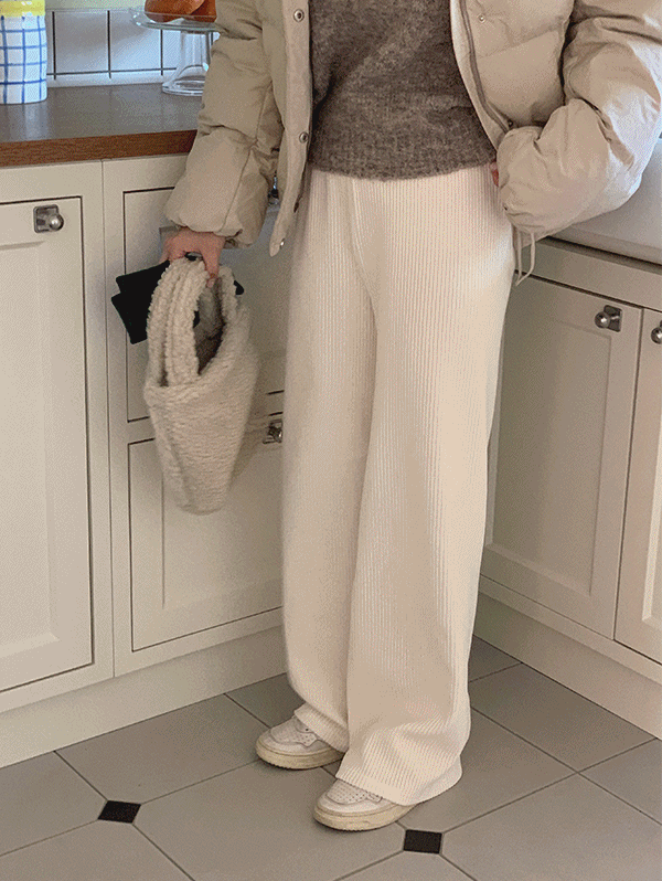 🐻모찌 벨로아 골지 pants - 7color