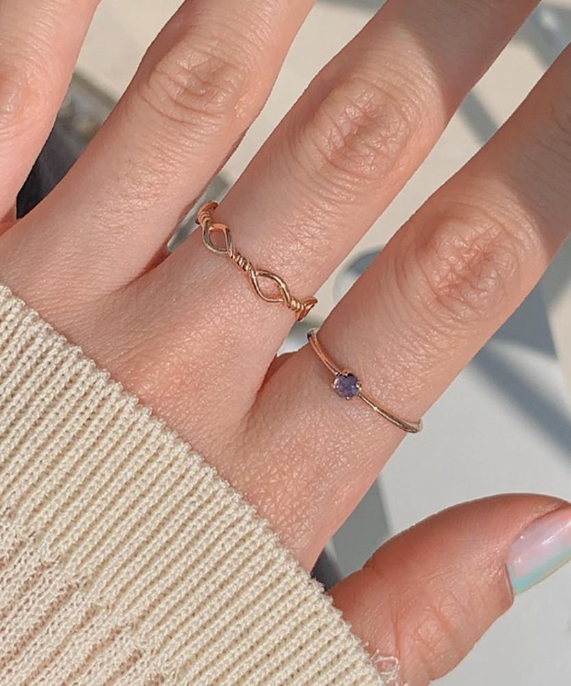 [무배] 925실버 9월 탄생석 원석 블루 사파이어 포인트 반지