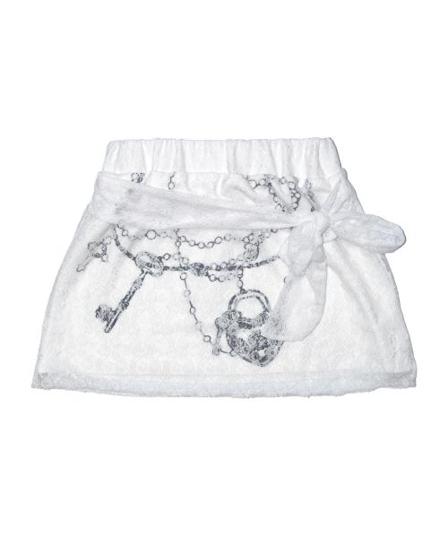 Precious Key Lace Skirt - WHITE