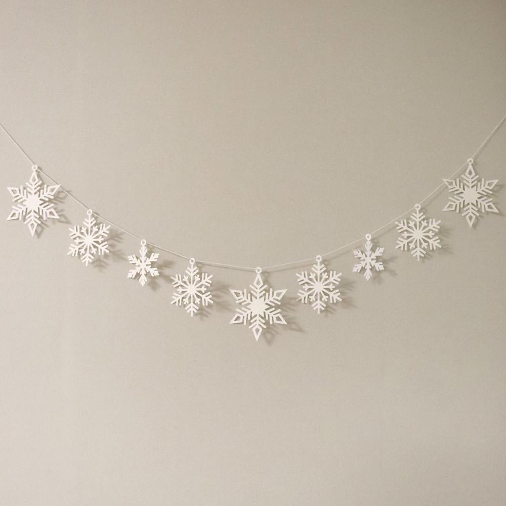 크리스마스 눈송이 가랜드