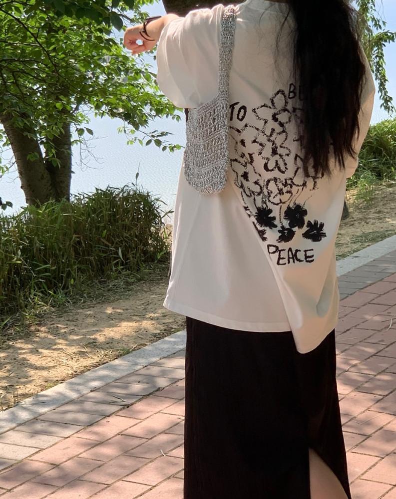 플라워 오버 티셔츠(2col)