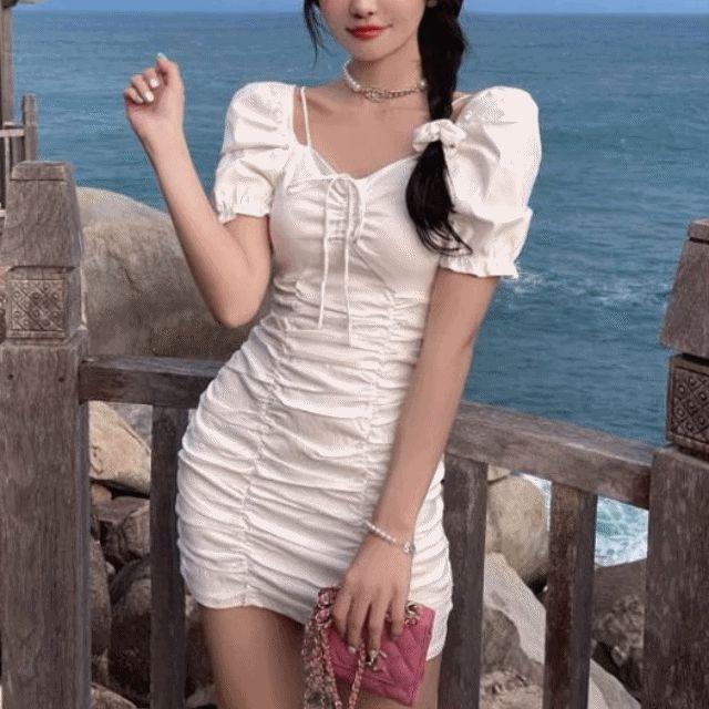 당일출고 [무배] 베이직 민소매 오프숄더넥 슬림핏 H라인 바스트 셔링 미니원피스 (2C) 니트원피스 겨울원피스 트위드원피스 휴양지원피스 하객룩원피스 연말원피스 뷔스티에원피스 벨벳원피스 나시원피스 기모원피스 후드원피스 오프숄더원피스 빅사이즈원피스 파티룩원피스 코듀로이원피스 플레어원피스 체크원피스 쉬폰원피스 트렌치원피스 트임원피스 언발원피스 플리츠원피스