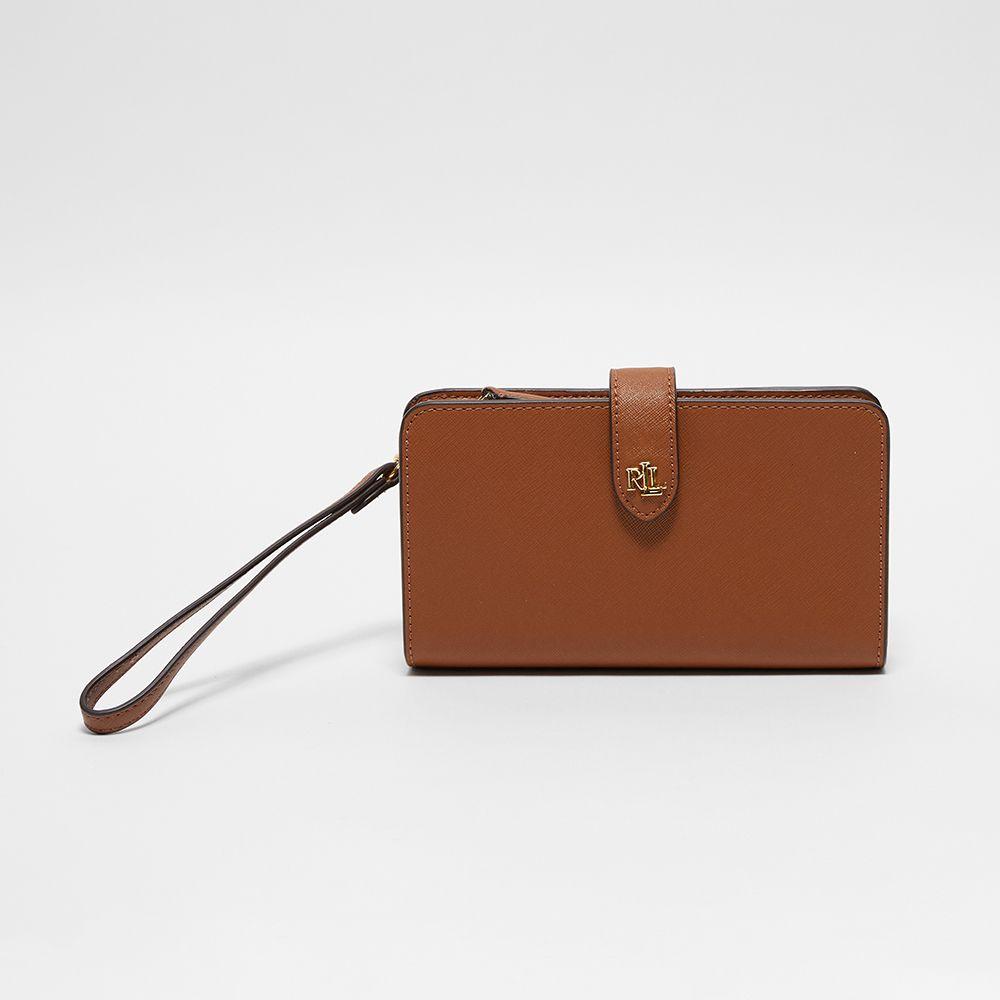 로고 레더 월렛 (BROWN)