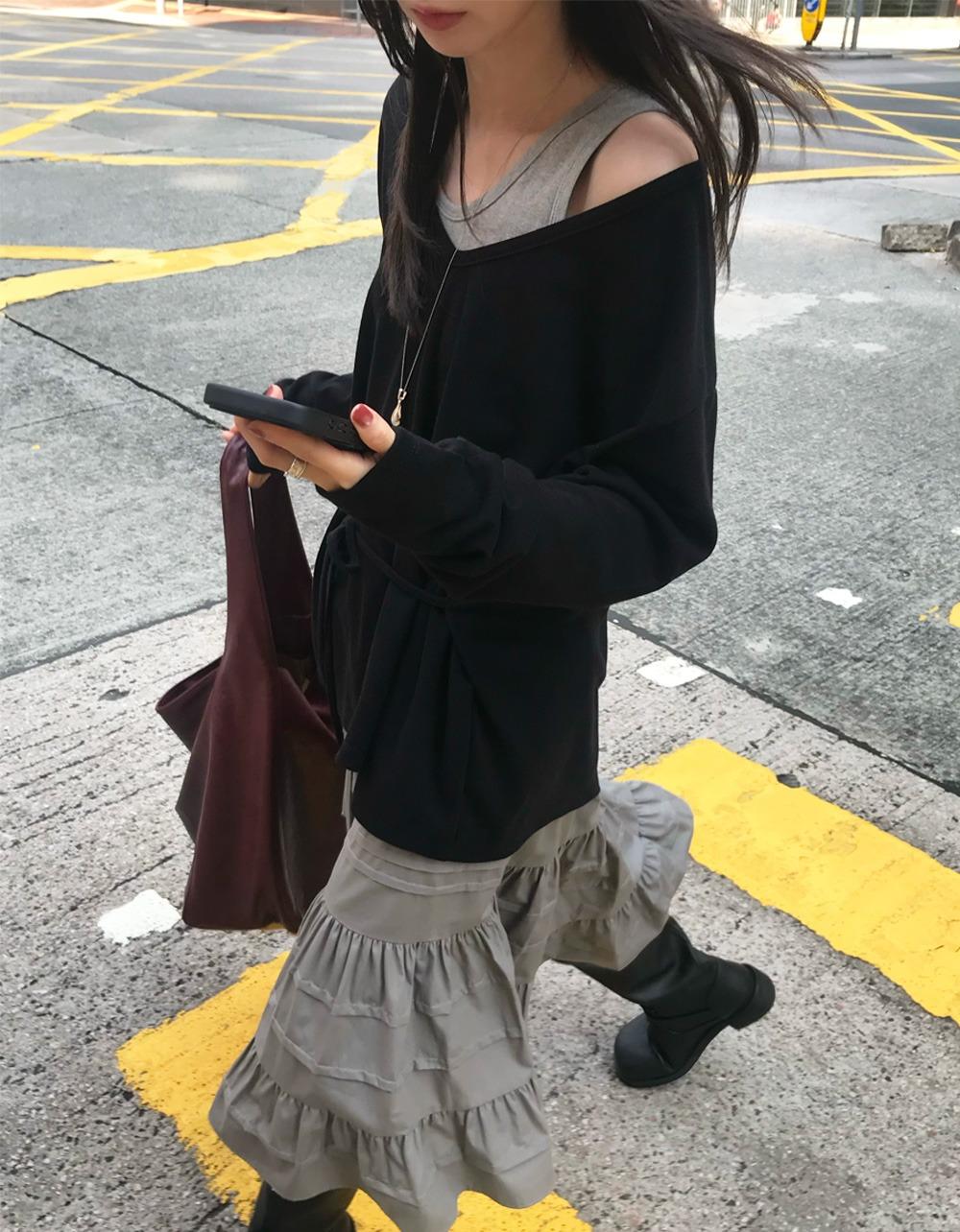 모네 스트링 루즈 TEE