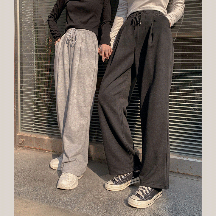 [숏,일반,롱]수선놉50 언더핀턱트레이닝팬츠