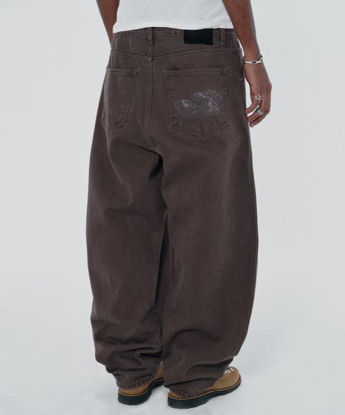 CONTOUR POCKET DENIM [BROWN]