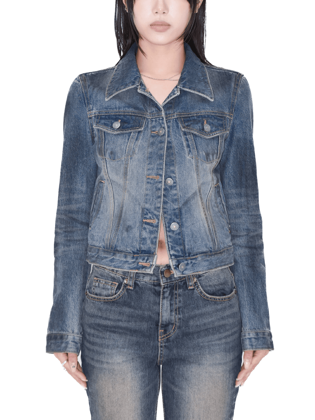 모드니치 STAIN DENIM JACKET