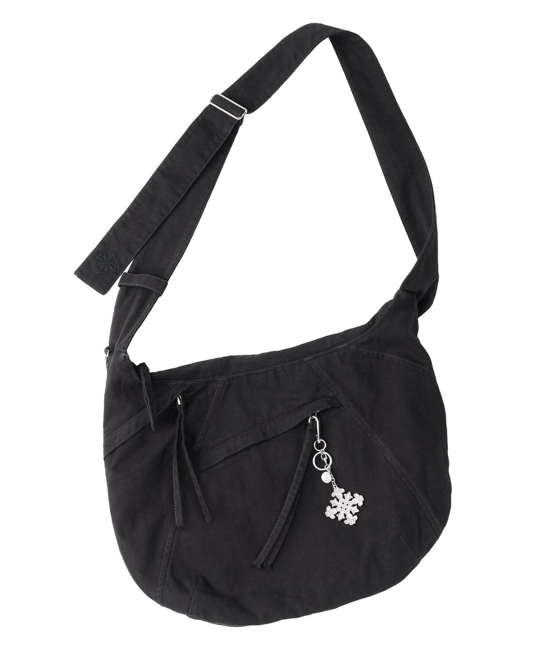[10/27 예약 배송] WASHED VINTAGE HOBO CROSSBAG [CHARCOAL]