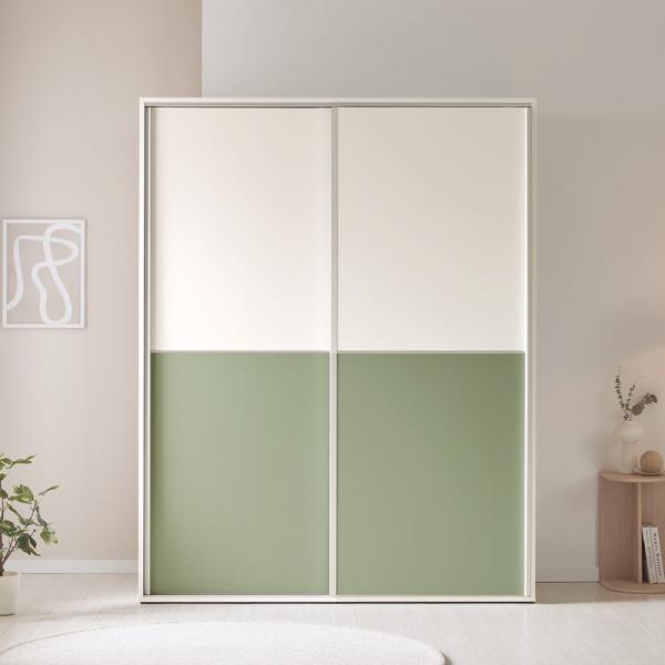 마이룸 1600 E0등급 자동댐퍼 내부포함 슬라이딩 옷장 비스포크 전신거울 미닫이장