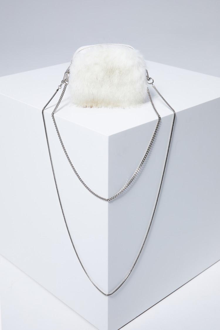 Mini Fur Chain Bag in off-white( 5차 리오더 )