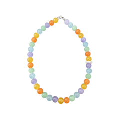 Orange jade necklace