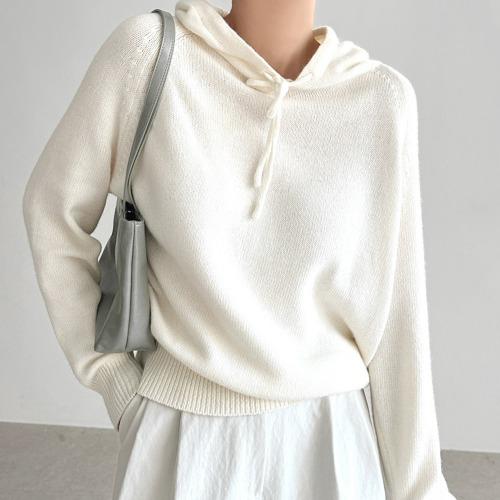 울캐시 92%) 후드 니트