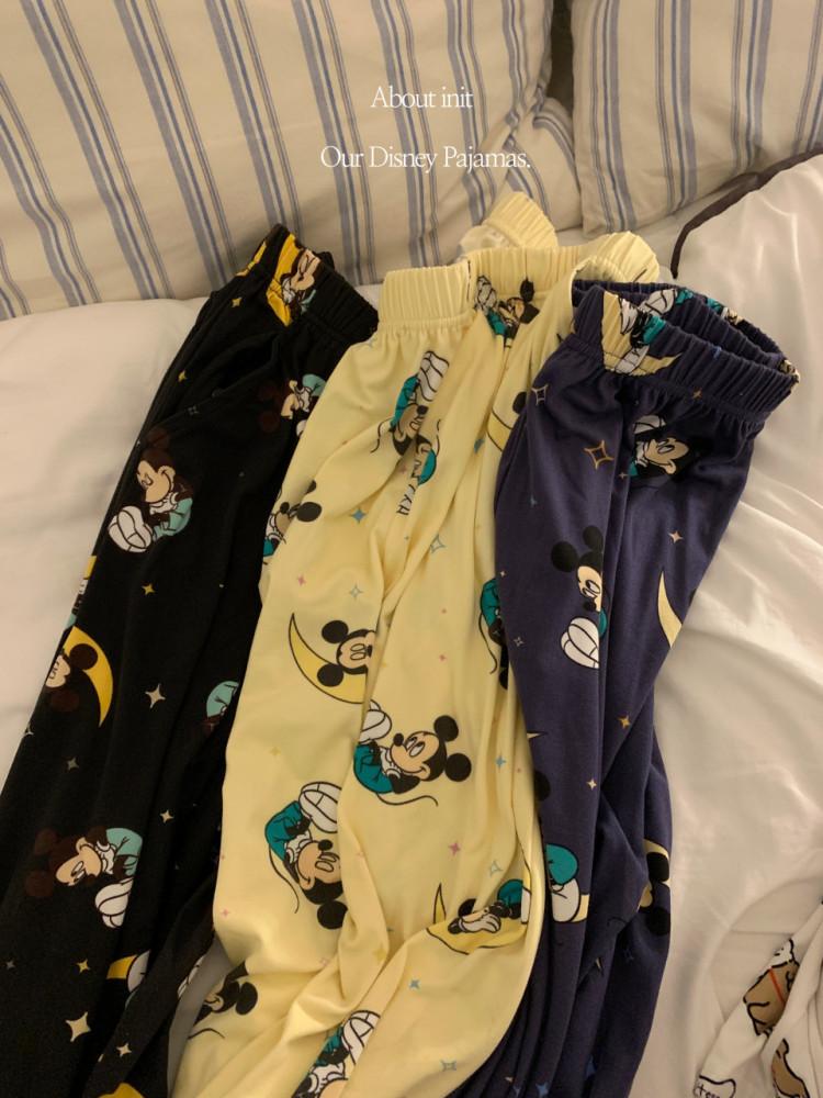 빅사이즈잠옷바지 미키마우스 디즈니 파자마파티 귀여운 스판잠옷