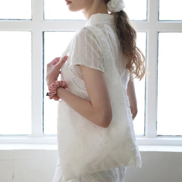 Lace Market Bag_White