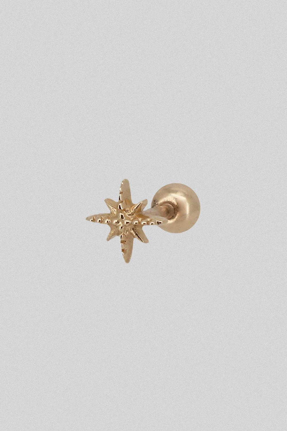 14k dot sparkle piercing earrings