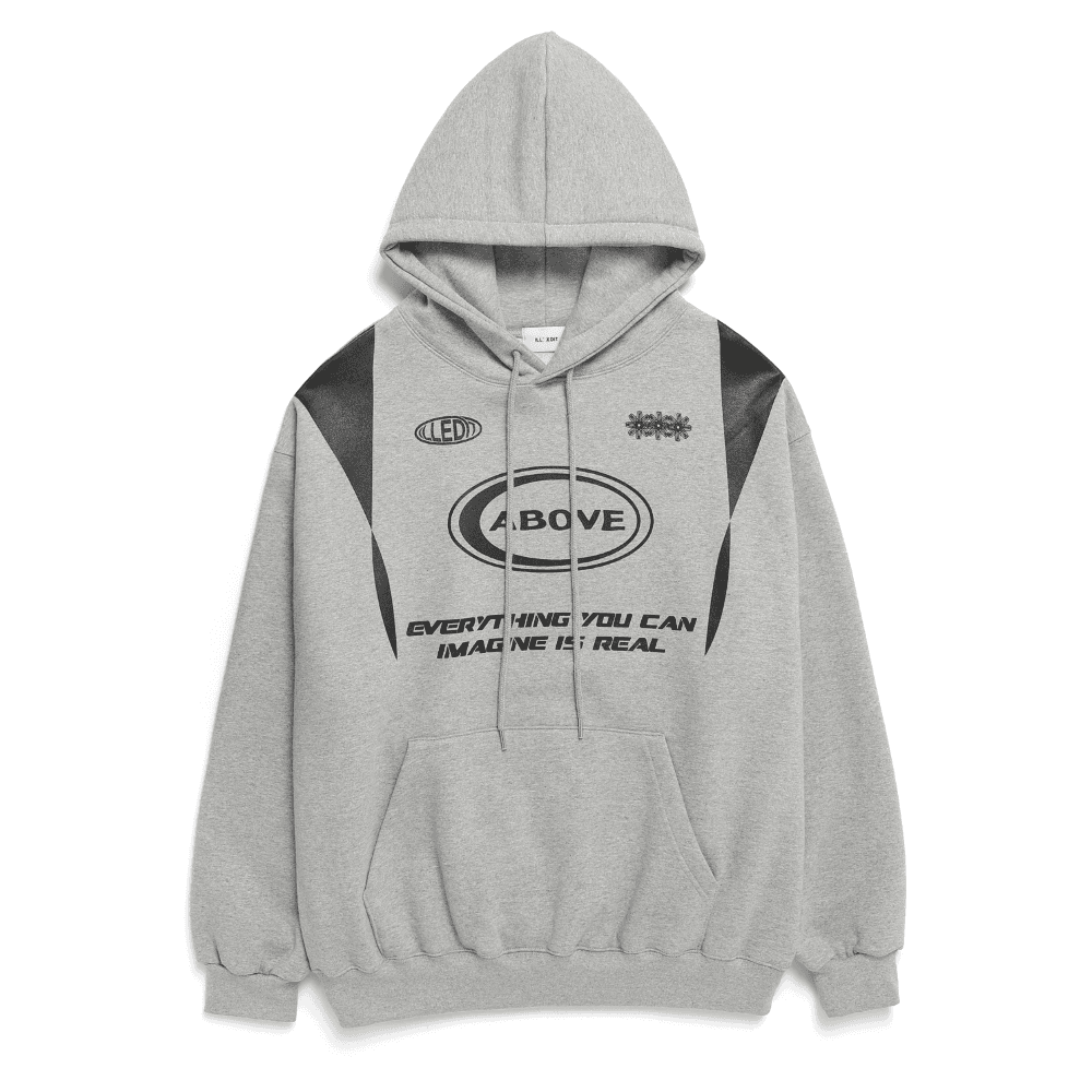 ABOVE LOGO HOODIE MELANGE