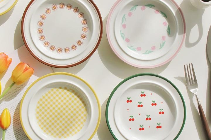 타블도트 쿠쿠 레트로 플레이트 7인치(M) 플레이팅 브런치 접시