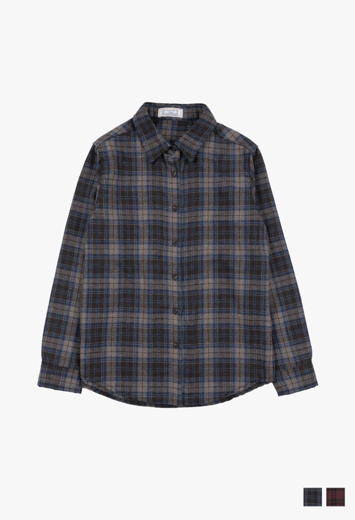 프렌치 빈티지 체크 셔츠 2COLOR