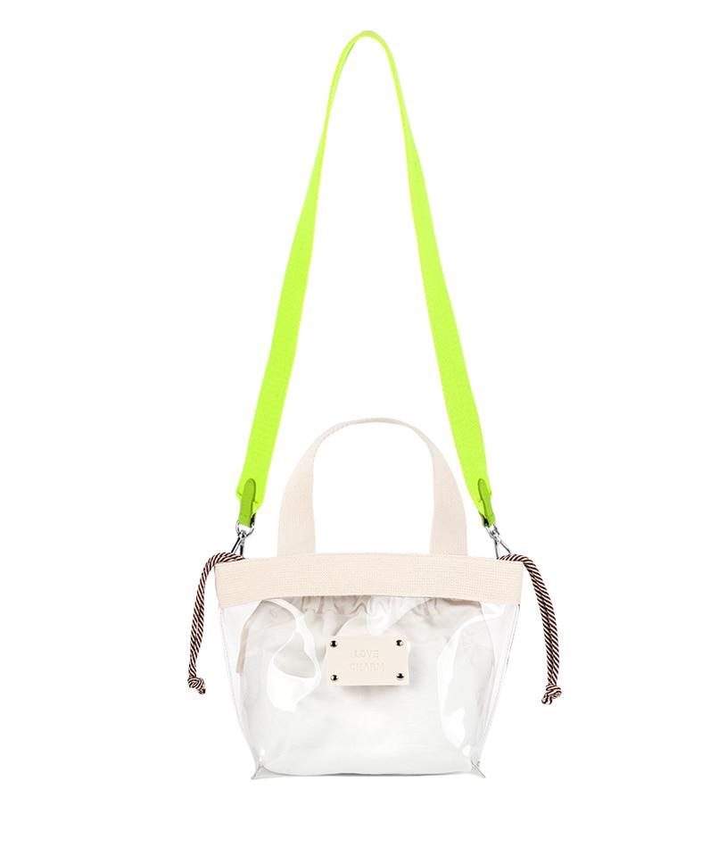 Love charm_ PVC bag _ White