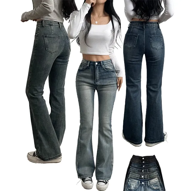 [3기장/~2XL까지!] 융기모 히트웜 하이웨스트 빈티지데님 부츠컷청바지 6color
