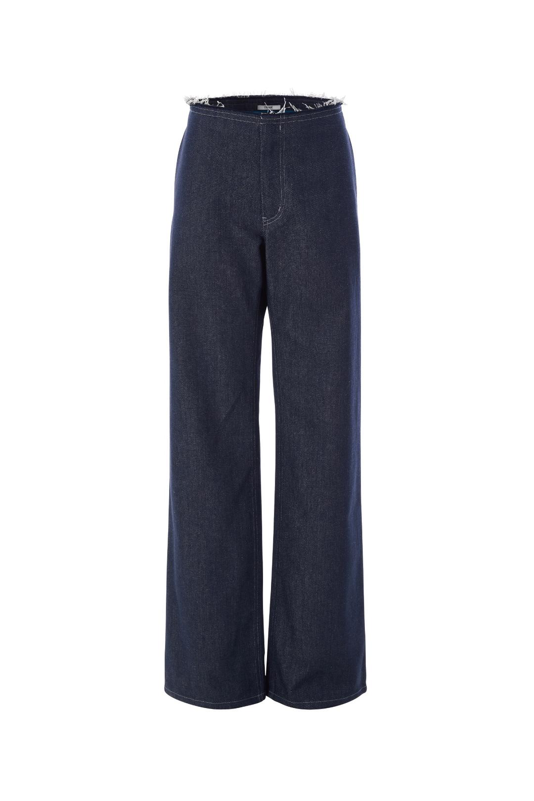 [3rd]  WAIST CUT-OUT DENIM PANTS