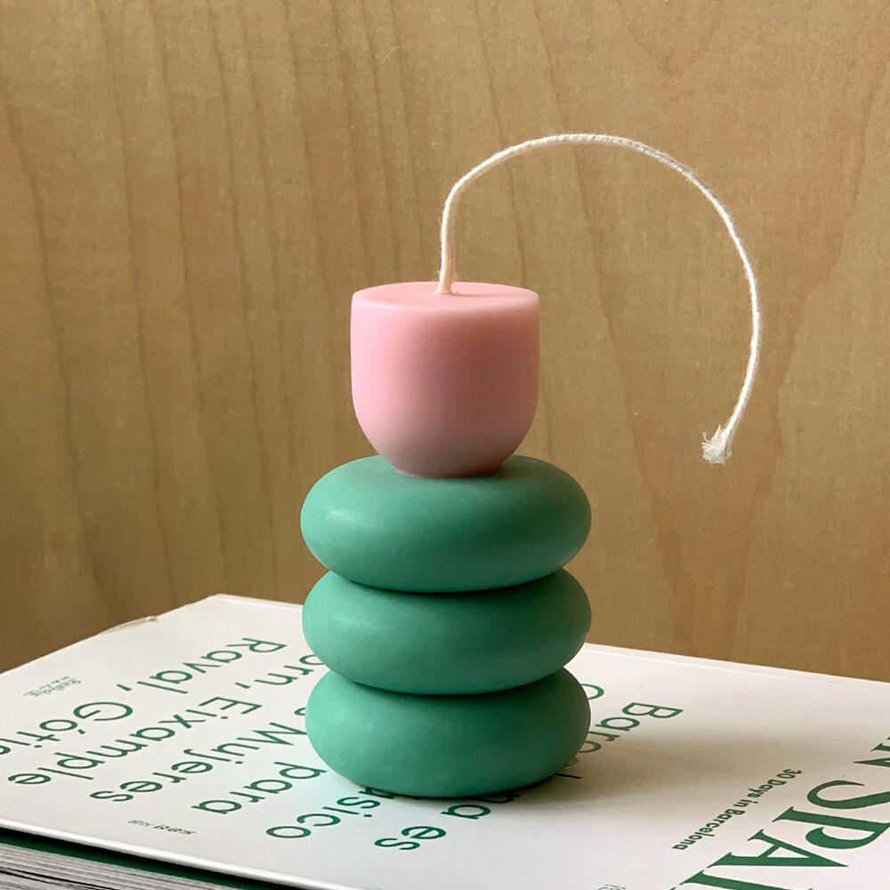 튤립 캔들 3단 (Blush Pink, Tulip Candle)