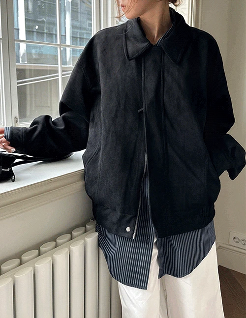 바인 스웨이드 자켓