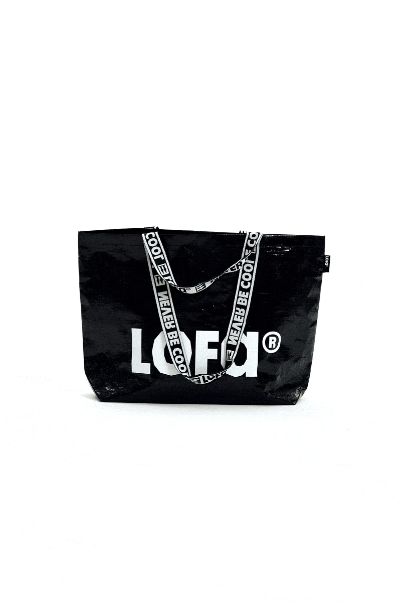 LOFA ORIGINAL 블랙 타포린 토트백