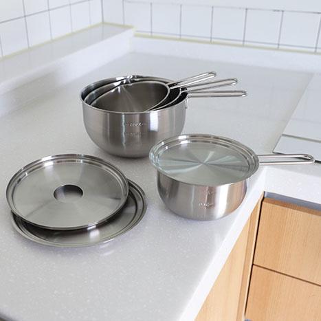 아이자와st. 스텐 계량 믹싱볼 핸디팟