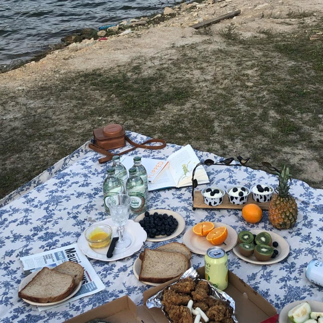 플라워 린넨 레이스 피크닉 매트 꽃무늬 감성 비치 면 돗자리 야외 캠핑 소풍 차박 나들이