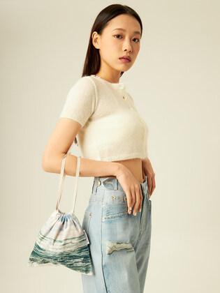 제주 협재바다 파우치 백