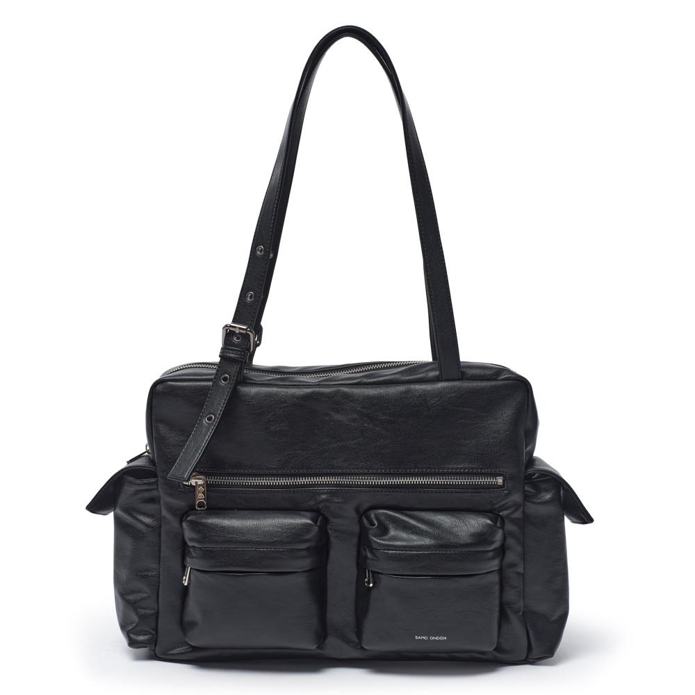 세이모온도 포켓 유틸리티백 pocket utility bag L nappa black